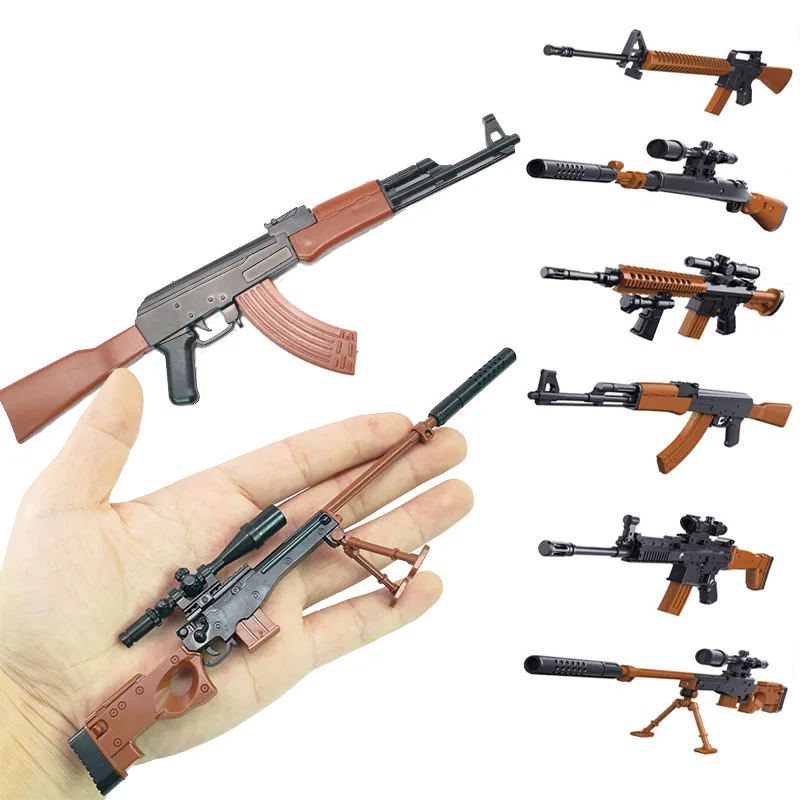 Горячие игры DIY строительные блоки игрушки пистолет 98K AWM пистолеты мини