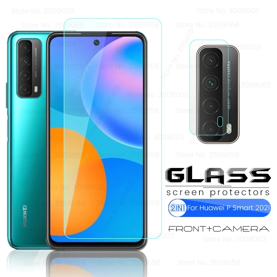 

Защитное стекло для объектива задней камеры Huawei Psmart 2021, бронированное стекло 2021 дюйма для Hauwei P Smart 6,67