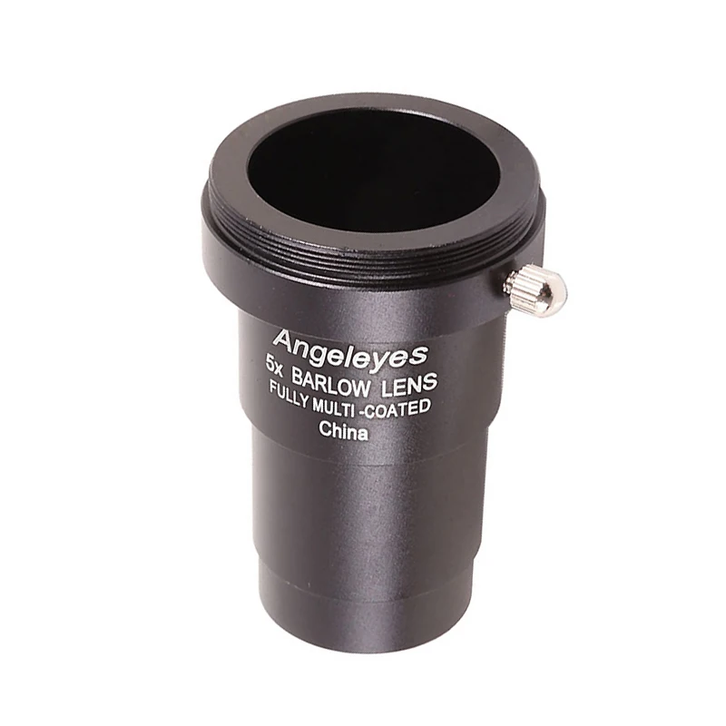 

1.25inch 5X Barlow Lens Eyepiece Extender Aluminium Alloy Frame Optical Glass w/ Multi-layer Coating for Astronomical Telescope