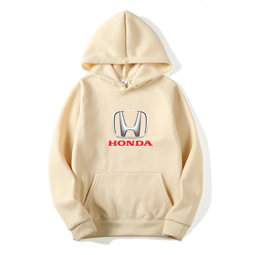 

2021 Honda New Men Women Couples Fashion Candy Color Multicolor Long-Sleeved Pullover Spring Autumn Essential Hoodie