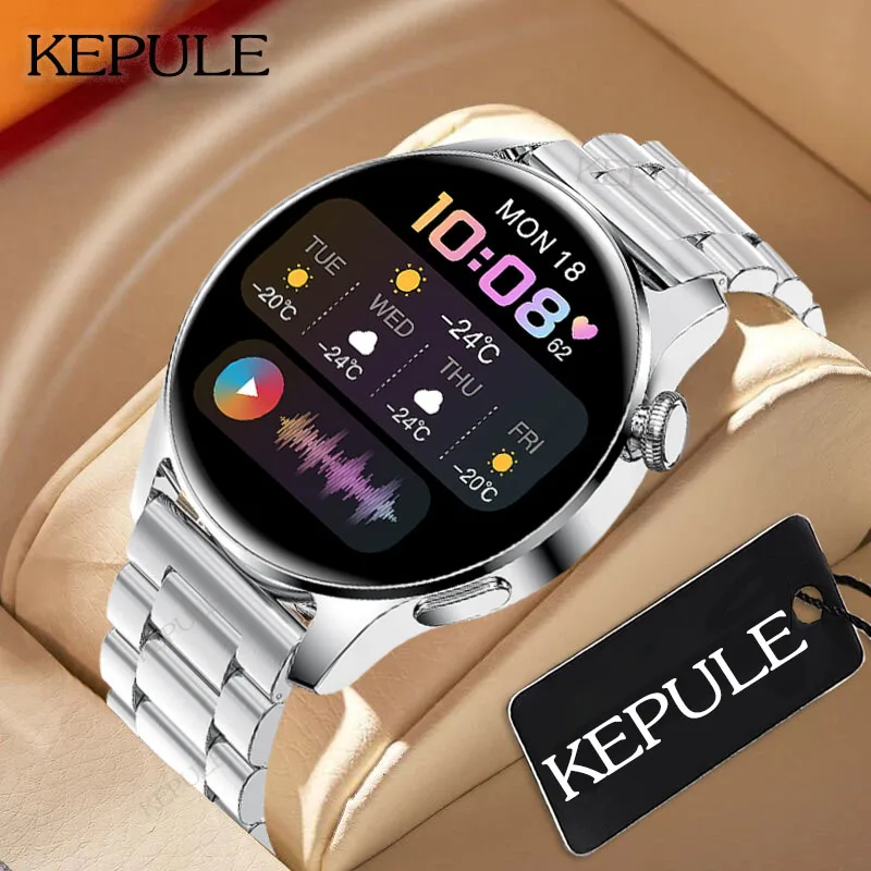 

Смарт-часы мужские с Bluetooth, прогнозом погоды и Пульсометром