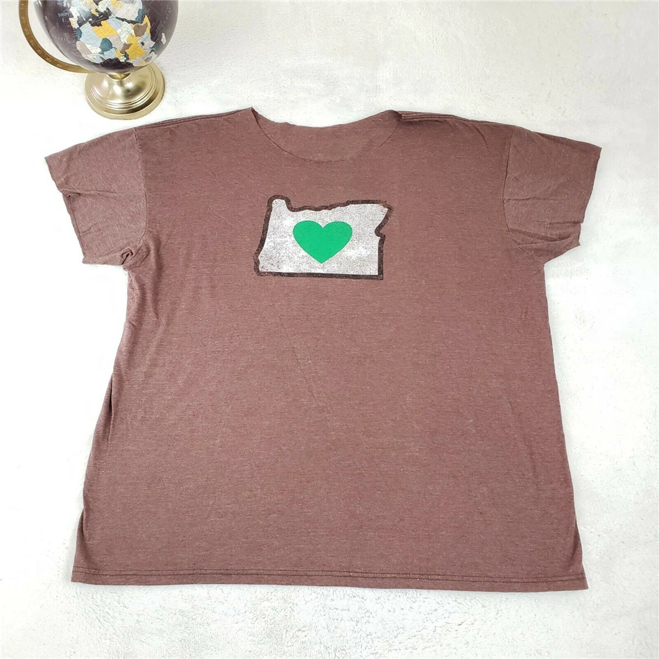 Love Oregon State Map Graphic T Shirt Cutoff Travel Portland сувенир коричневый Xl Мужская одежда