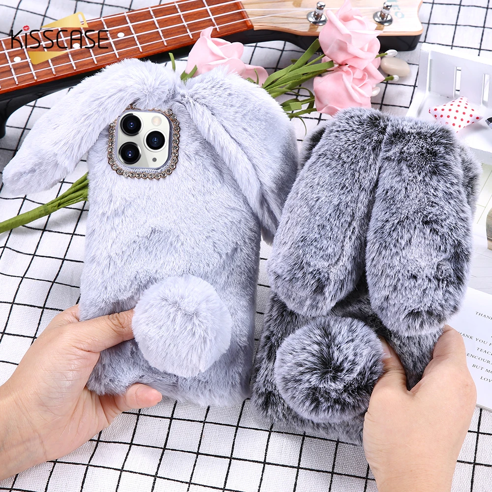 Объемный чехол KISSCASE с изображением кролика для iPhone 12 8 Coque 7 6 6S 5 SE 5S 11Pro 11pro MAX 7Plus 8Plus |