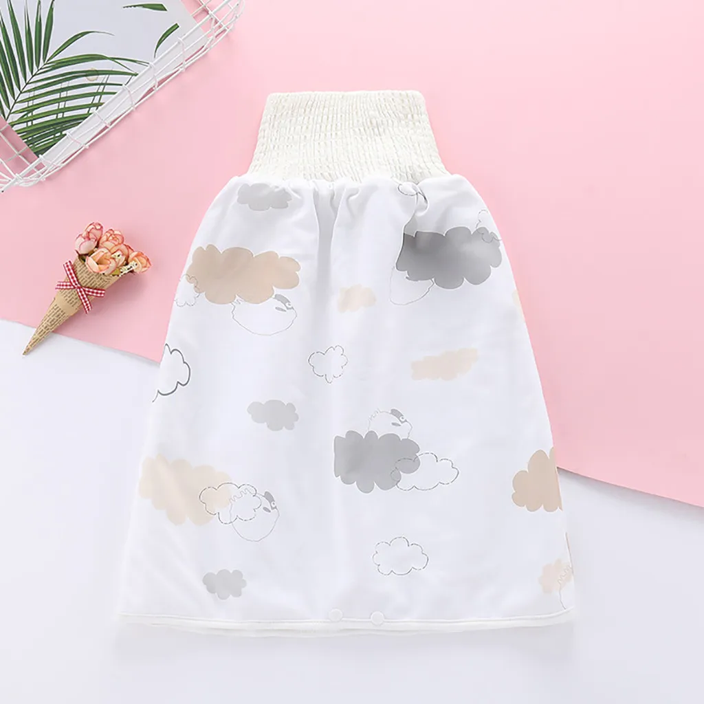 

#48 0-8T Infant children waterproof diaper skirt Comfy Childrens Diaper Skirt Shorts 2 in 1 Waterproof and Absorbent Shorts new