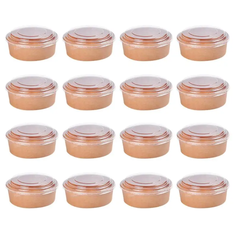 Одноразовые бумажные миски для фруктового салата упаковки пищевых продуктов