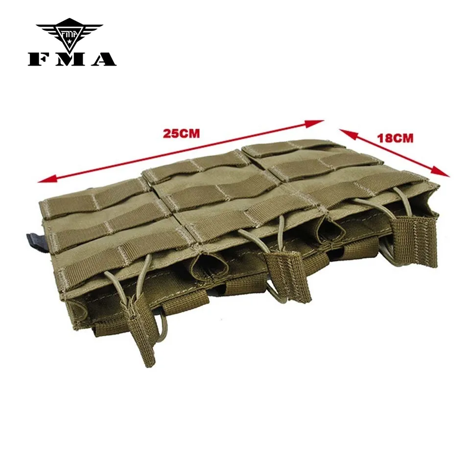 Тактические Чехлы FMA TMC тройная сумка для магазина Molle 556 Тактическая Военная