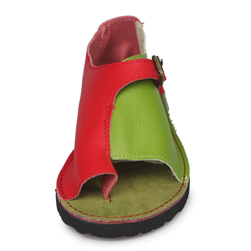 SAGACE/Женская обувь в римском стиле; мягкие удобные сандалии на плоской подошве для отдыха; повседневная женская обувь на плоской подошве с пряжкой; Прямая поставка; большие размеры 35-43