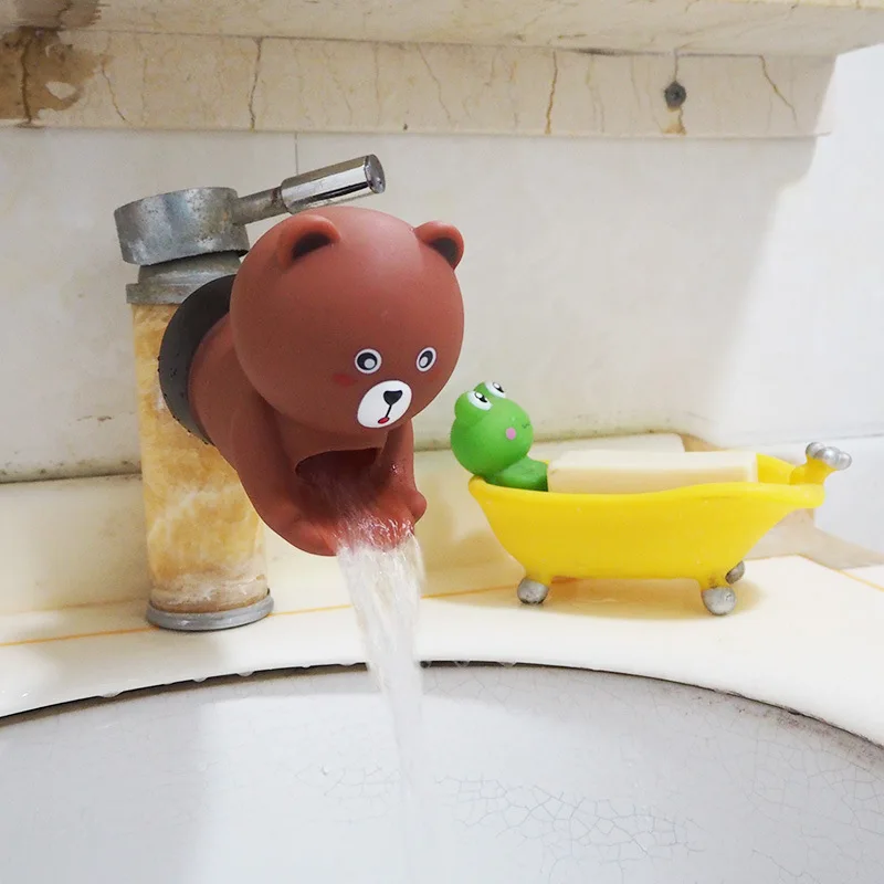 

Cute Cartoon Children's Water-guided Splash-proof Hand Washer Baby Hand Washer Children's Faucet Extender Sink