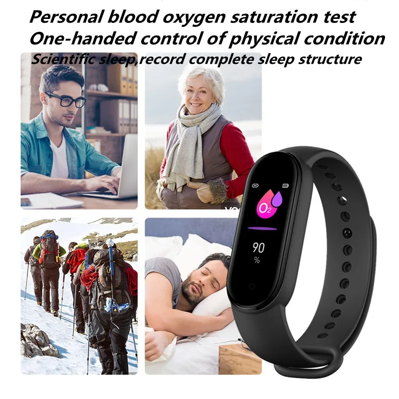 Водонепроницаемый спортивный смарт-браслет M6 Смарт-часы Band6 фитнес-трекер с