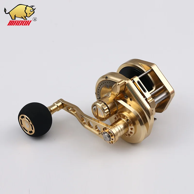 Катушка для троллинга полностью Металлическая Рыболовная катушка с ЧПУ резная