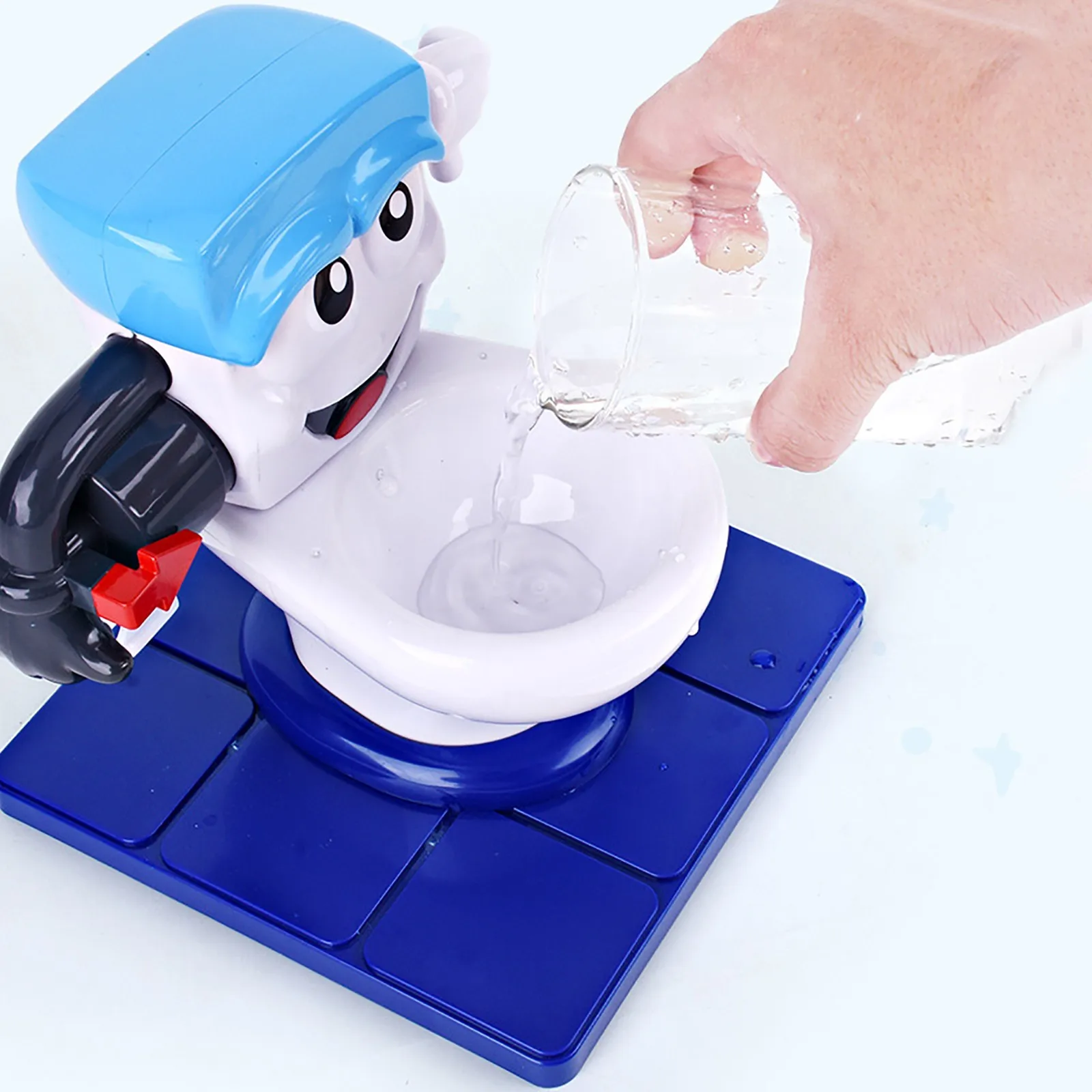 Двойной Туалет игрушка Детская образовательная Интерактивная распыления воды