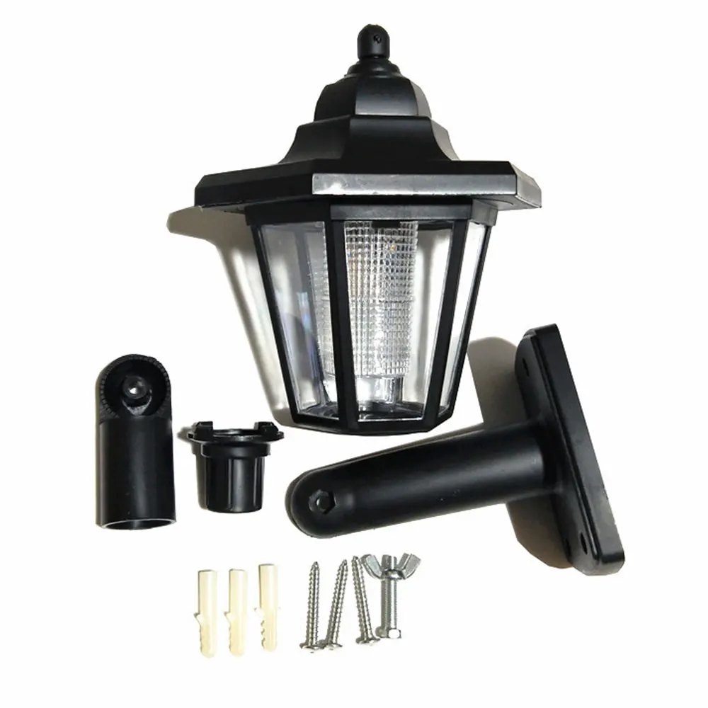 

2pcs Waterproof Wall Mount Solar Lights Outdoor Pathway Gate Bright White Hexagon Wall Light Automatic Induction Garden Lamp