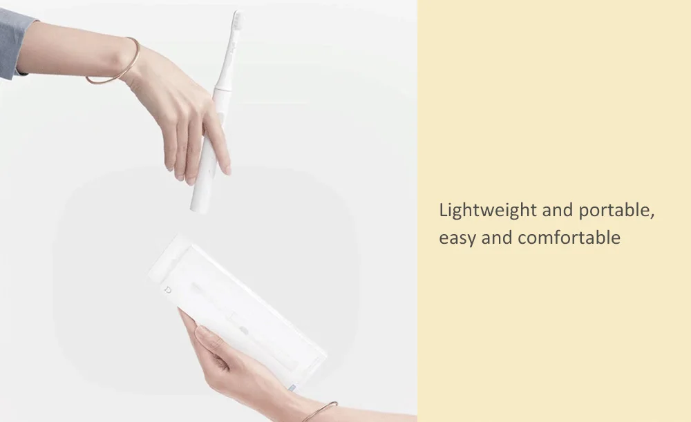 Xiaomi mijia T100 звуковая электрическая зубная щетка Водонепроницаемая ультра звуковая автоматическая зубная щетка USB перезаряжаемая с 2 скоростями уход за полостью рта