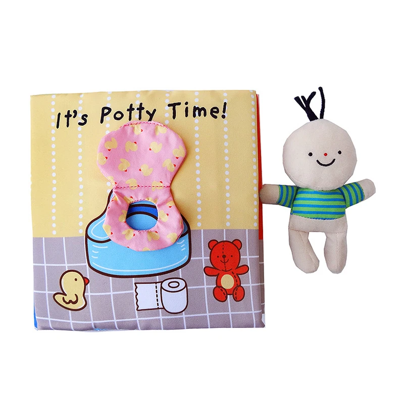 Детская тканевая книжка ванны приучения к горшку Детские раннее образование