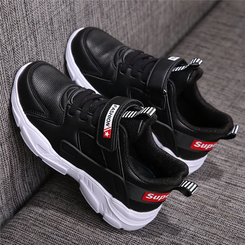 Белая обувь для мальчиков Новинка сезон осень-зима детская спортивная больших