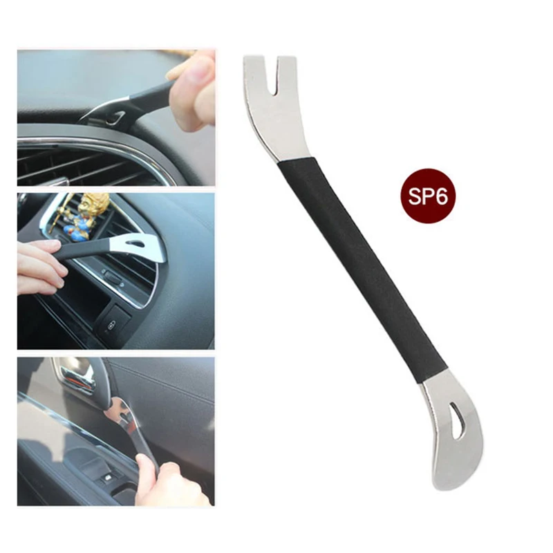 

1pc Trim Removal Tool Hand Repair Tool Durable Car Radio Panel Double-Head Door Clip Trim Dash Audio Removal Installer Pry Tool