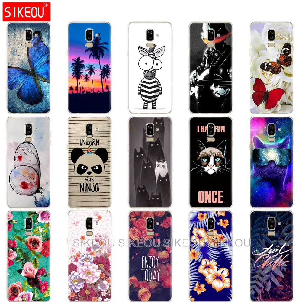 soft silicon phone Case for Samsung Galaxy J8 2018 back Cover j810 Funda Cases | Мобильные телефоны и аксессуары