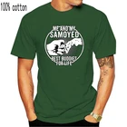 Футболка Мужскаяженская с круглым вырезом, забавная рубашка с принтом собачьей лапы, с коротким рукавом, в стиле хип-хоп, подарок владельцу самоеда, 2021