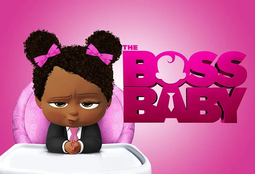 PHOTURT Baby Boss Girl фотофоны Shower 1 й День рождения розовый плакат виниловый реквизит для