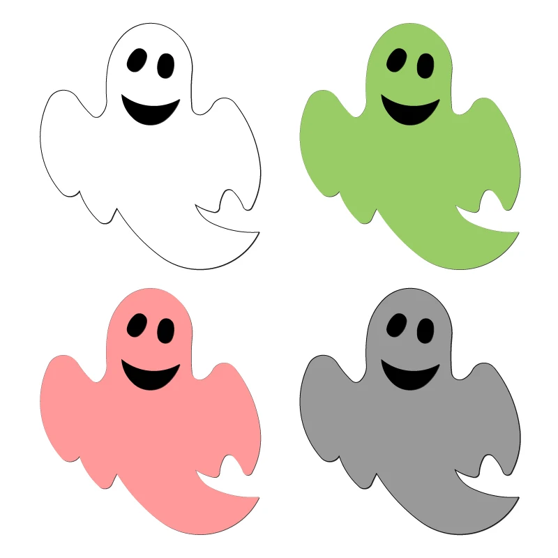 Новый Хэллоуин призраки деревянные штампы для скрапбукинга режущие совместимые