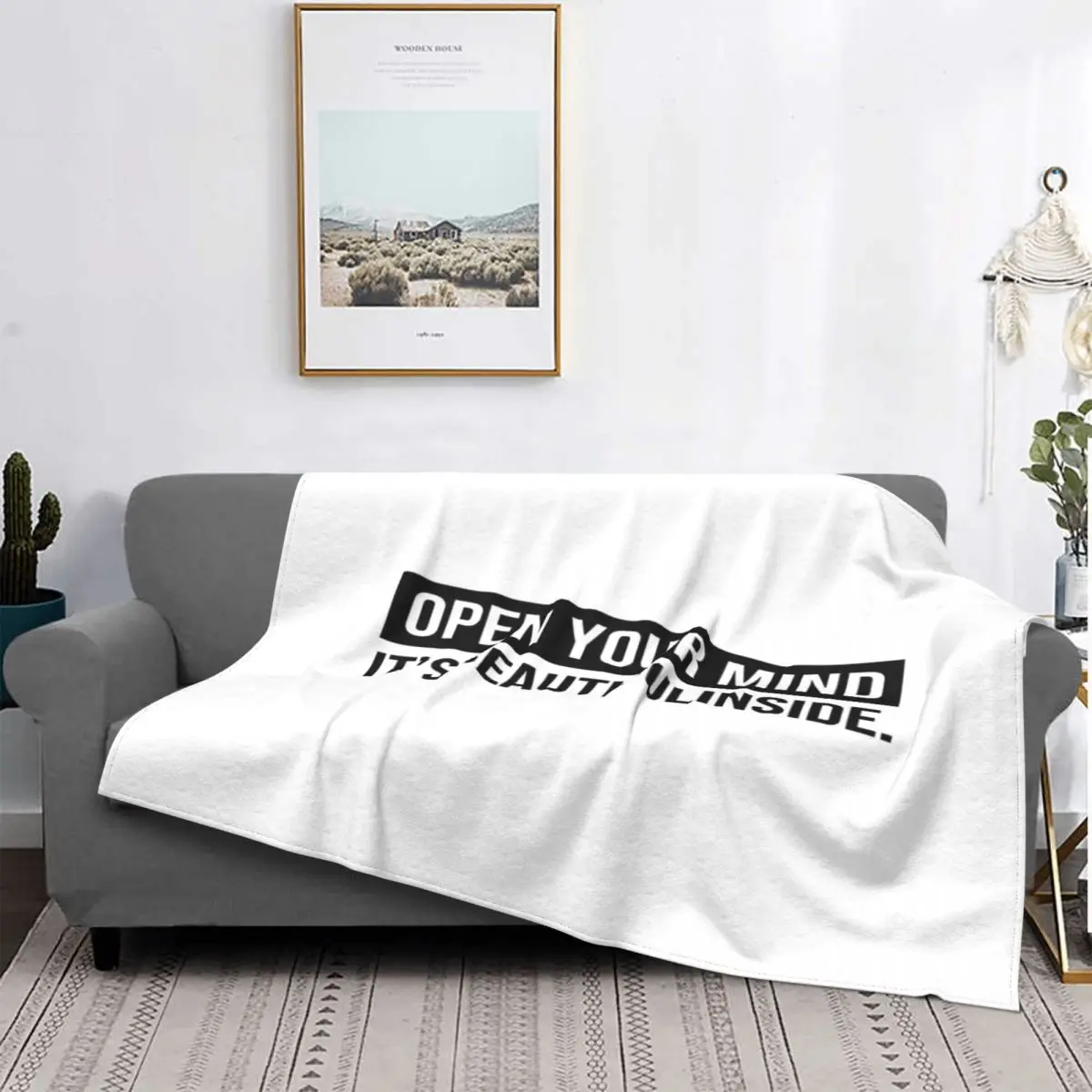 

Abre tu mente, 2 manta, para cama colcha
