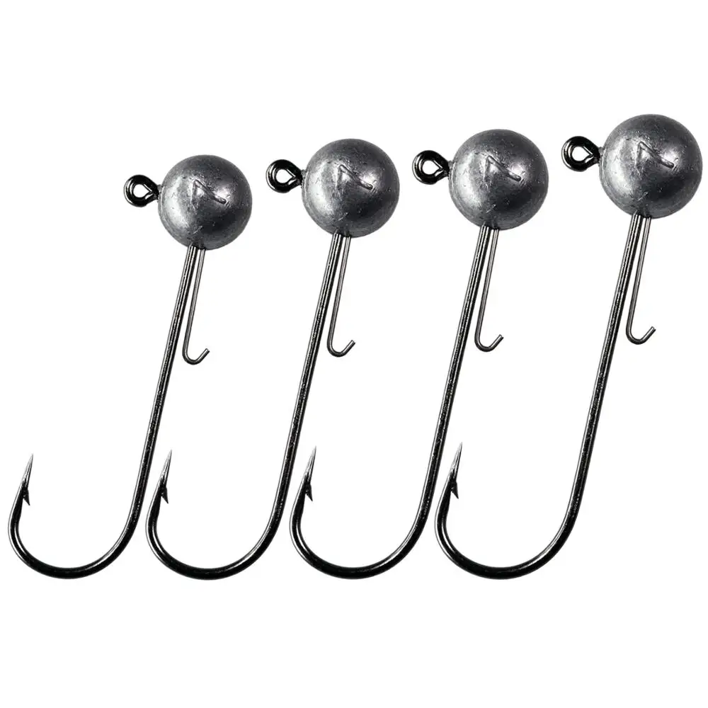 5 шт./лот Jig Head колючие рыболовные крючки и 5g 7g 10g 14g круглый шар с джиг-головкой