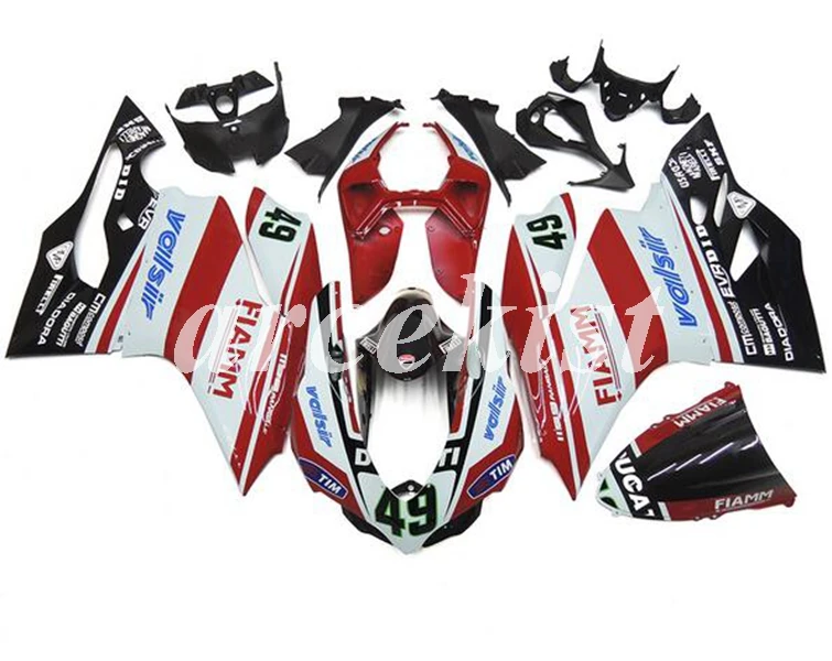 

Новый комплект обтекателей для литьевой пресс-формы ABS для Ducati 899 1199 panigale 1199S 2012 2013 2014 12 13 14 15 с пользовательским номером 49