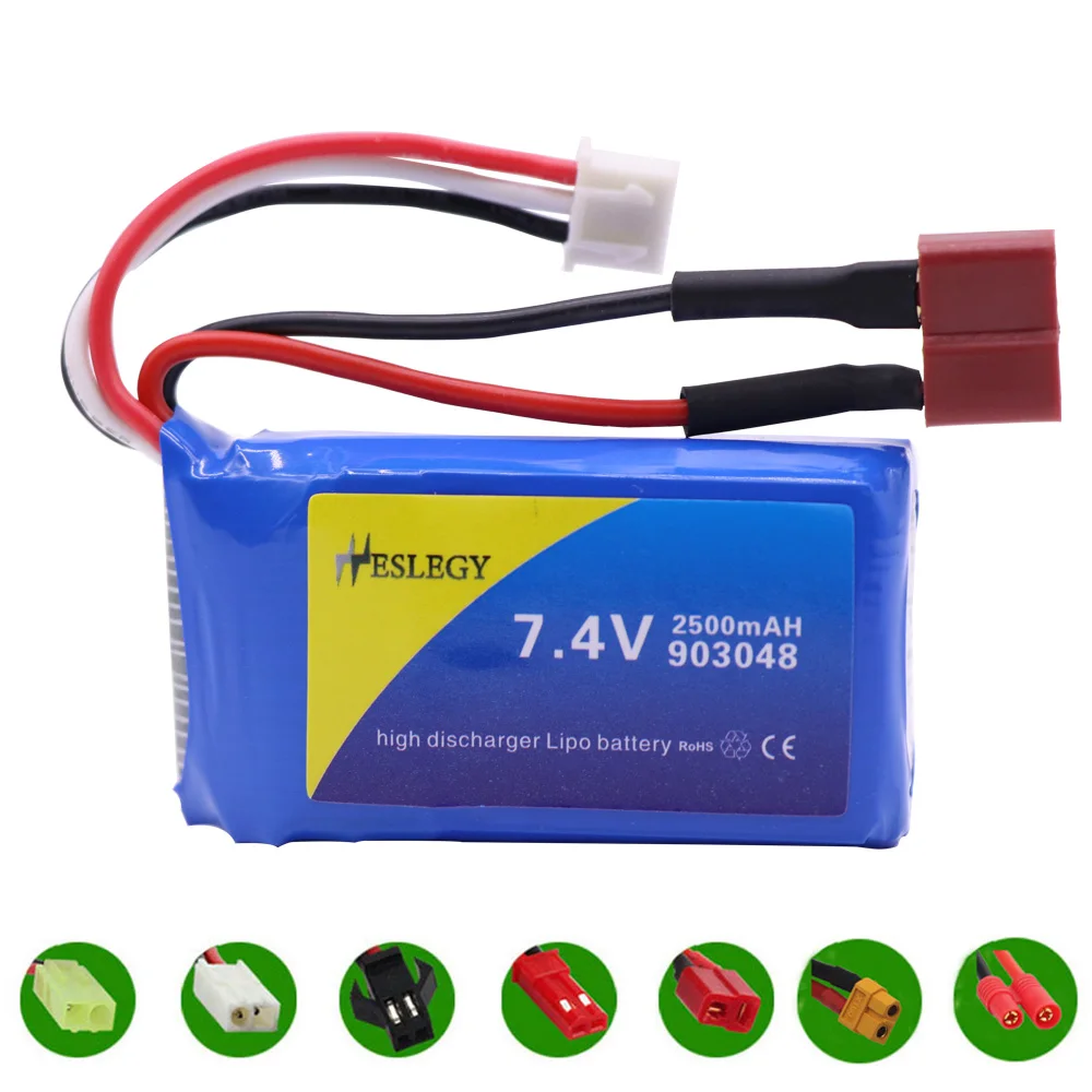 аккумулятор lipo для wltoys a949 a959 a969 a979 k929 74 в 2500