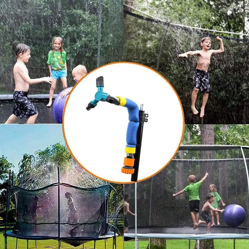 

360 Gardening Toys Trampoline Sprinkler Set Summer Waterpark Outdoor Sprinkler Toys Park-game Water For Boys V7L4