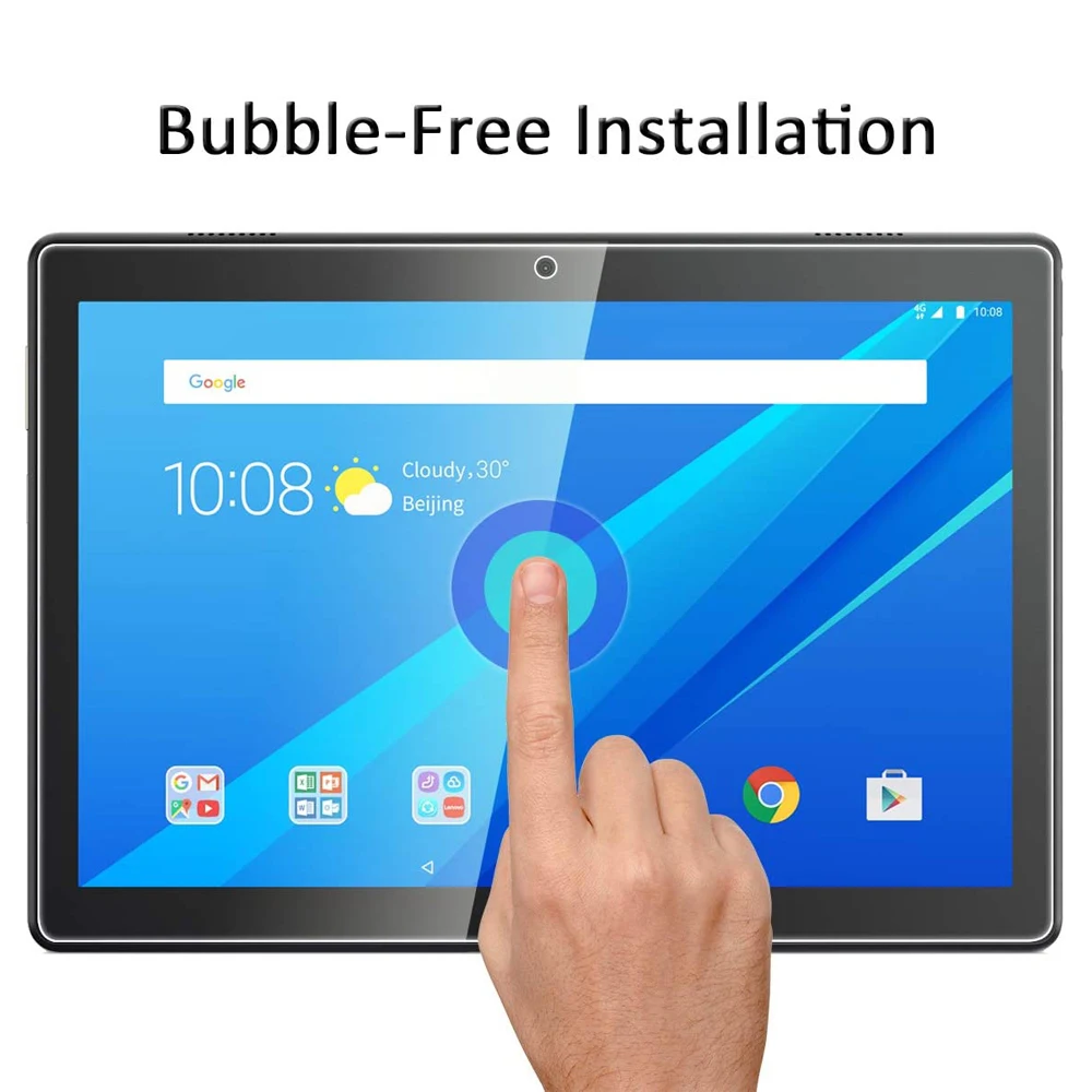 Tempered Glass Screen Protector For Lenovo Tab M10 10.1 Inch TB-X605F X505F Anti Fingerprint Scratch Tablet Protective Film | Компьютеры и