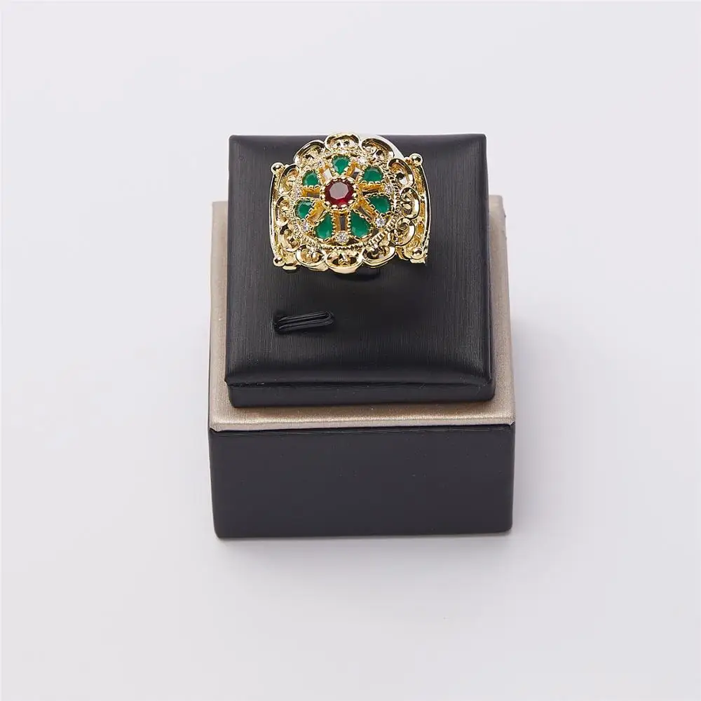 Кольца на палец женское кольцо с круглым кристаллом Цезарь золотой цвет