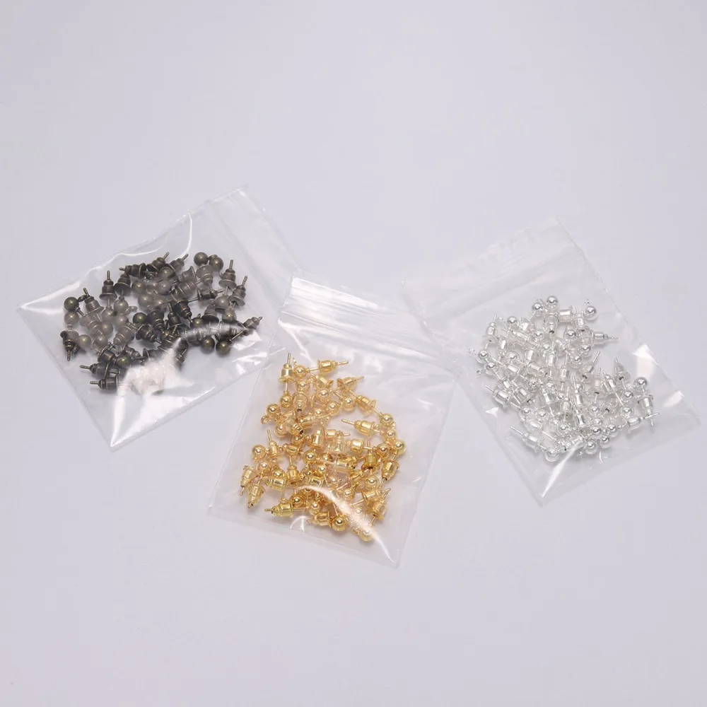 20-50pcs/lot 3/4/5/6mm Pin Findings Stud Earring Basic Pins Stoppers Connector For DIY Jewelry Making Accessories Supplies | Украшения и