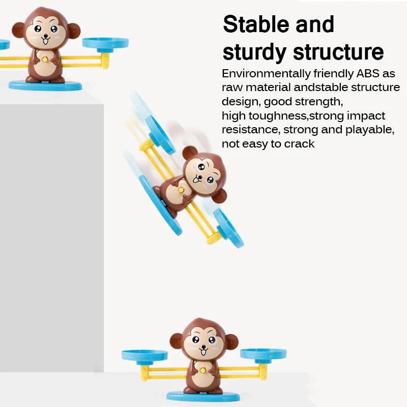 

Board Toys Number Counting Balance Scale Match Game Board Toys Monkey Digital Balance Scale Toy Kids Educational Learning Toy