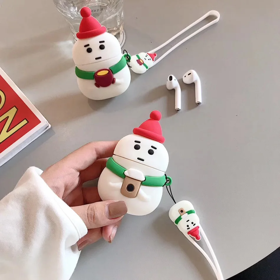 Чехол для наушников Airpods силиконовый мультяшный милый чехол Air Pods Apple Earpods