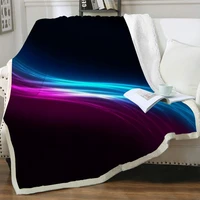 nknk brank colorful blanket psychedelic blankets for beds abstract thin quilt art 3d print sherpa blanket animal high quality