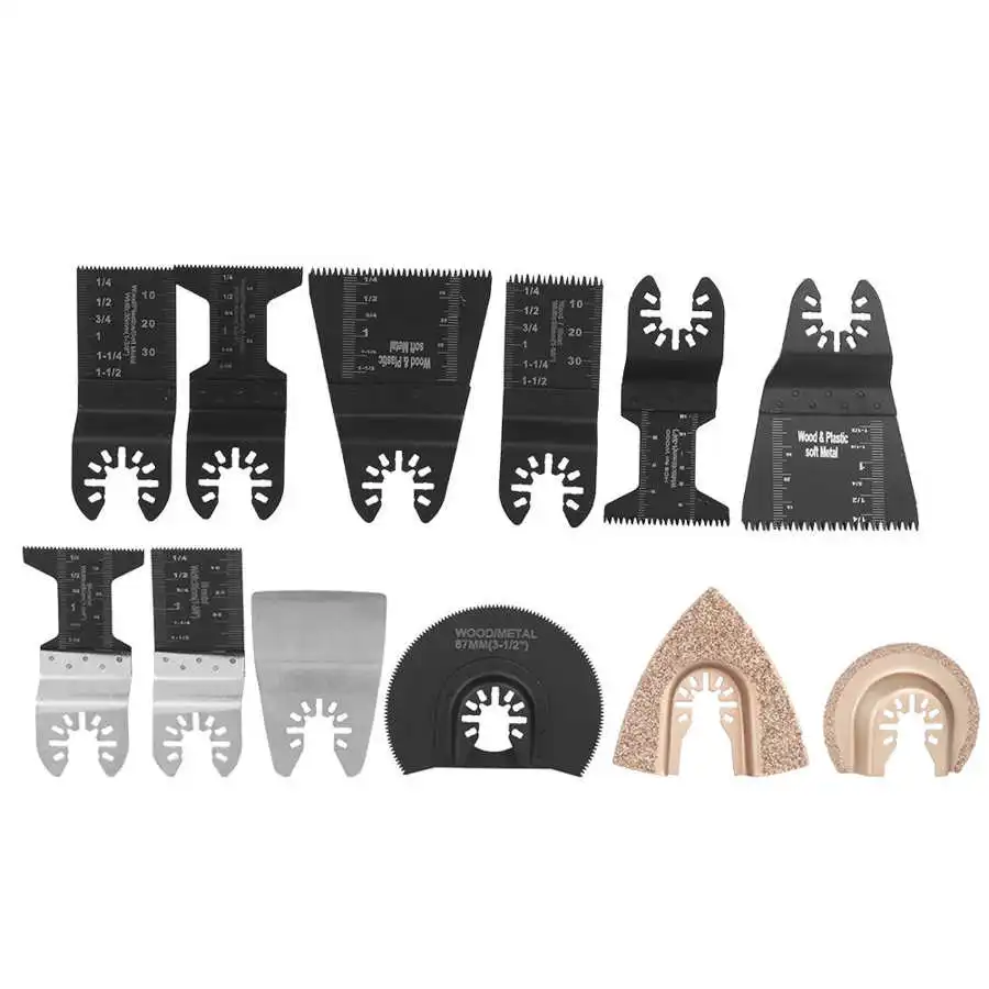 Осциллирующее полотно пилы набор из 12 универсальных полотен быстросъемная пила