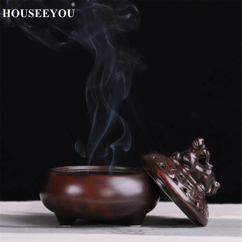 Буддийские храмы керамические катушки благовония горелка сандаловые духи