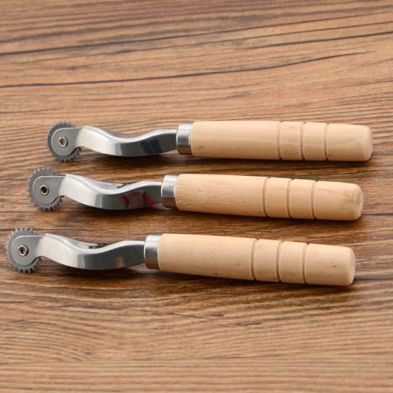 ZOTOONE деревянной ручкой скрайбирования инструмент портного щипцы колесо для DIY стальная зубчатая Давление