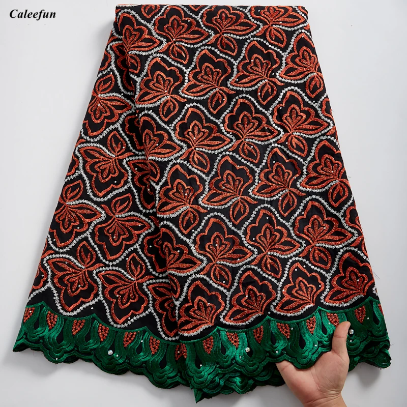 Африканская сухая кружевная ткань швейцарская вуаль с камнями швейцарское