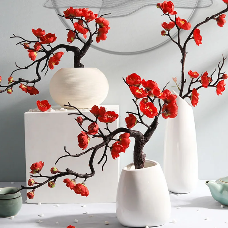 Artificial Plant Bonsai Simulation Plum Blossom Peach Blossom Ornaments