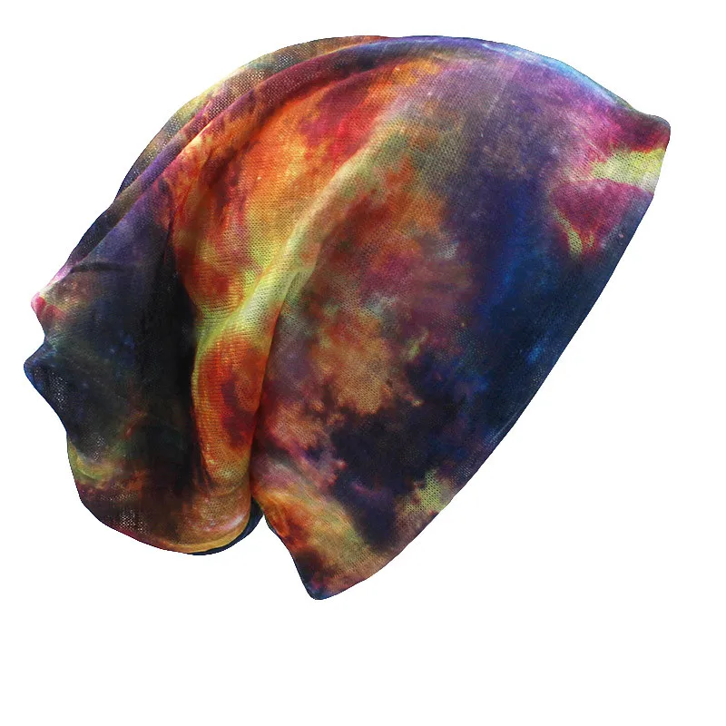 ALTOBEFUN Thin Galaxy Design Skullies And Beanies Brand Autumn Winter Dual-use Hats For Ladies Women Scarf Face Mask BHT012 | Аксессуары