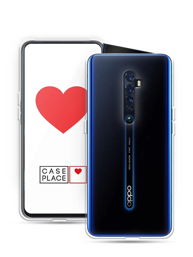 Силиконовый прозрачный чехол для Oppo Reno 2 защитный тонкий мягкий чехол-накладка -
