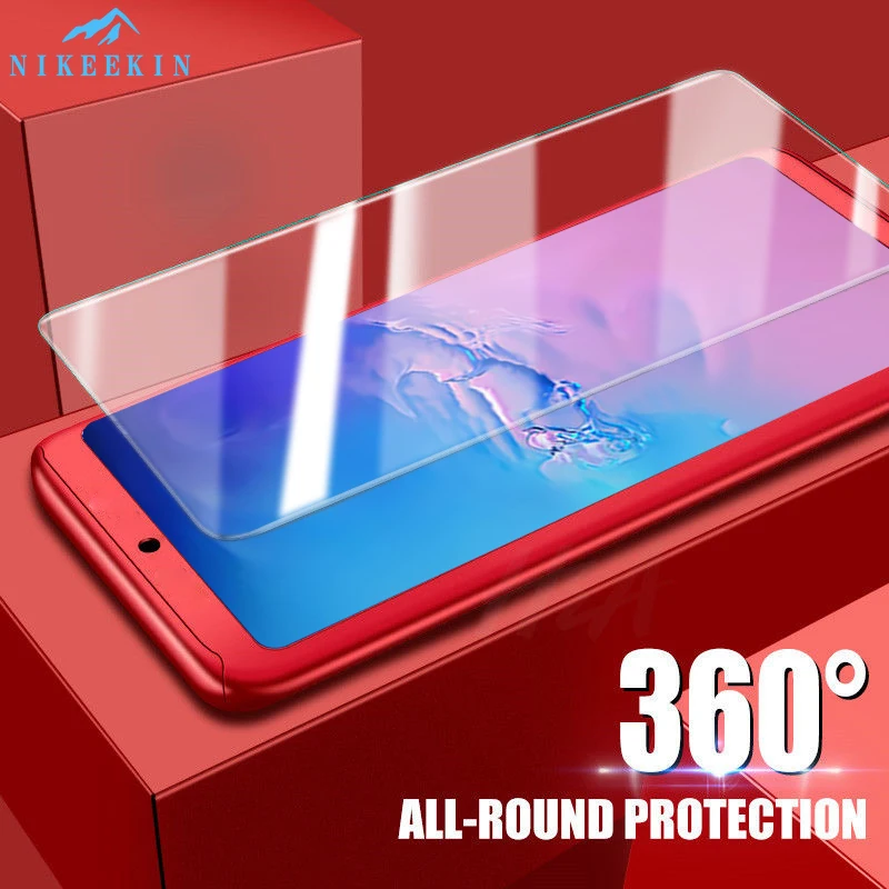 360 Полностью Защищенный Корпус чехол для Huawei Y9S Y6S Y6P Y7P Y5P закаленное стекло