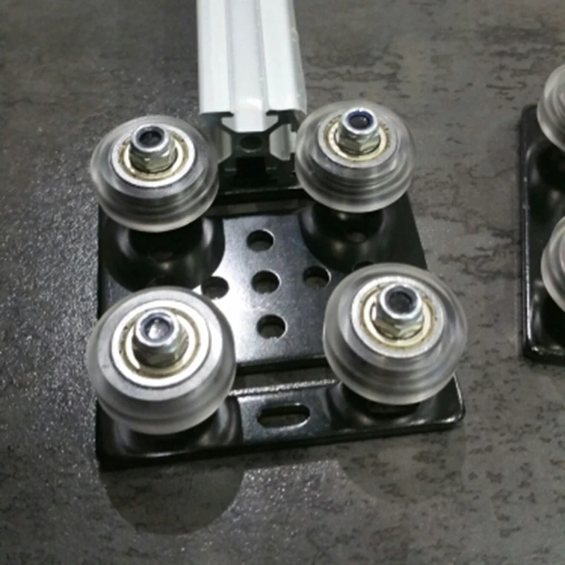 1 шт. V козловая пластина Набор Специальный роликовый шкив с белыми колесами 3D