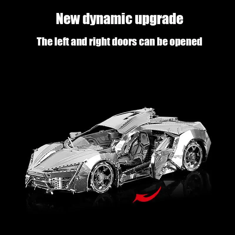 Набор металлических 3d-пазлов Hypersport сборная Модель гоночного автомобиля игрушки