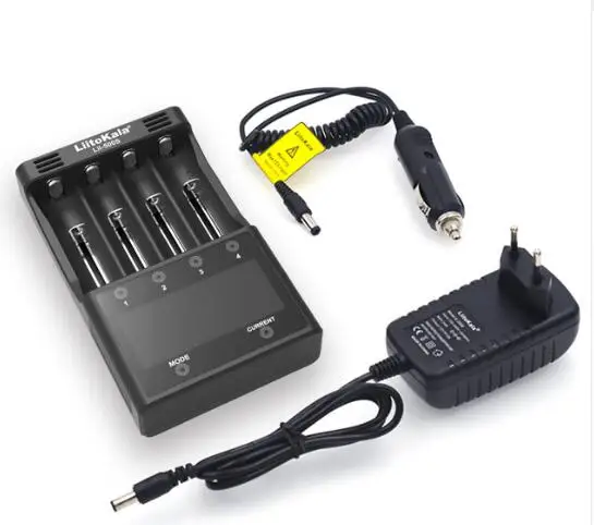 LII-500S full set LiitoKala Lii-S6 Lii-S4 Зарядное устройство 18650 Зарядное устройство Автоопределение полярности для 18650 26650 21700 32650 AA AAA батареи - Цвет: LII-500S full set