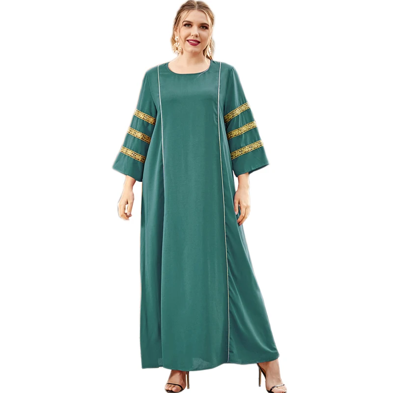 

Ramadan Islamic Abaya Muslim Women Malay Turkish Caftan Arab Maxi Robe Long Dress Long Sleeve Middle East Singapore Dubai Kaftan