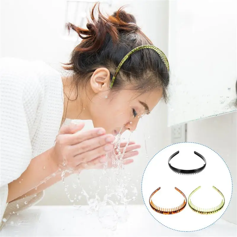 

3Pcs Teeth Comb Headband Hairband Nonslip Headbands Fashion Hair Accessories