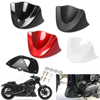 for harley dyna fat bob wide glide fxd 2006 2017 gloss matte black front chin spoiler lower chin air dam fairing mudguard cover