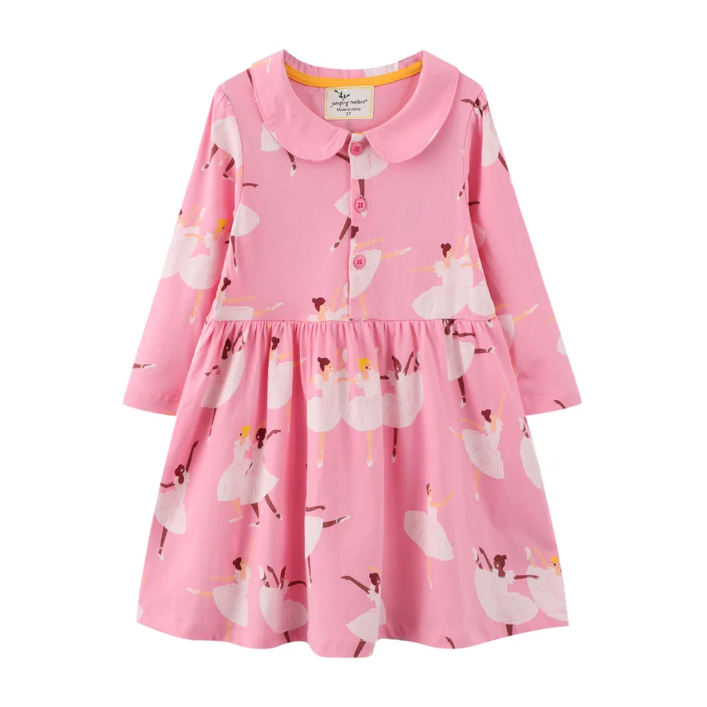 

Детская одежда, детская юбка с длинным рукавом, платье для маленьких девочек на весну и осень, симпатичное платье трапециевидной формы для п...